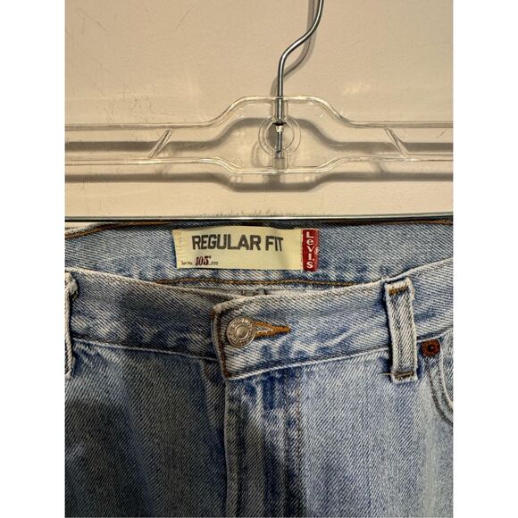 Levi’s 505 Men’s 38x32 Regular Fit Light Wash Blue Denim Jeans - Picture 3 of 8